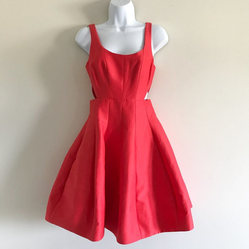 Halston Heritage Cut-out Cocktail Dress